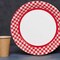 Red Gingham Paper Dinner Plates 24 Count Classic Picnic Party Plates 9 Inch